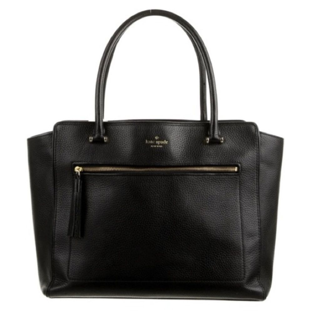 Kate Spade Black leather shoulder bag Tote
